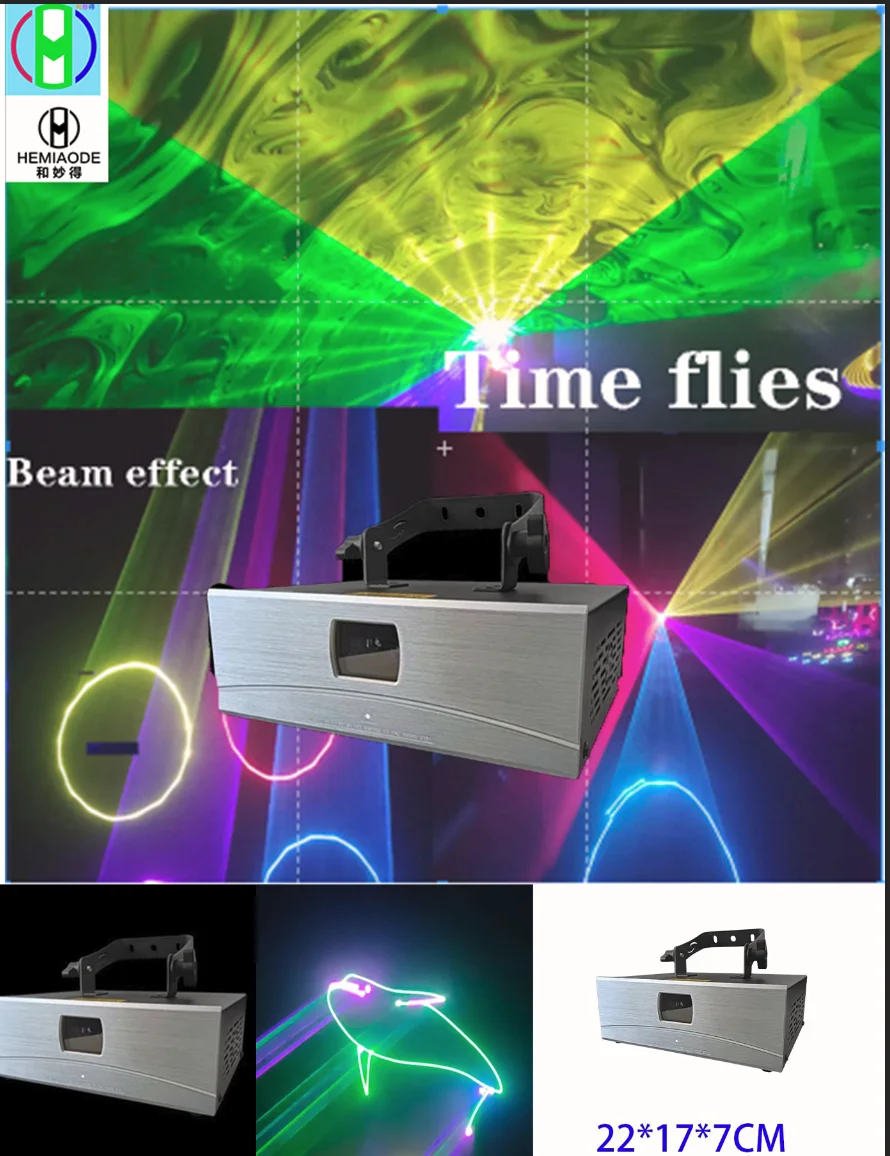 stage Lighting effect Hemiaode 2w Rgb animation laser projector DJ disco stage lighting effects dance party wedding vacation bar