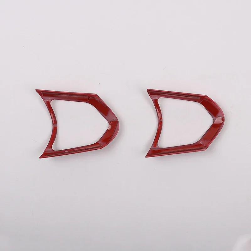 Red For BMW F20 F22 F21 F30 F32 F33 F36 F06 F12 F13 X5 F15 X6 F16 M-Sport ABS Steering Wheel Decoration Frame Trim