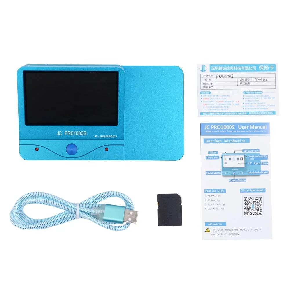 أدوات إصلاح JC Pro1000s وحدة كشف المصفوفة النقطية لـ X إلى 11 pro max إصلاح معرف الوجه نقطة العارض