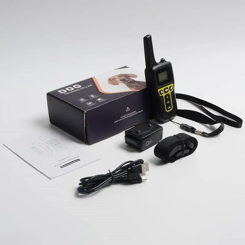

1000M Dog Vibration Collar Waterproof No Shock Dog Training Collar with Remote Rechargeable Pet Dog Anti Barking Device