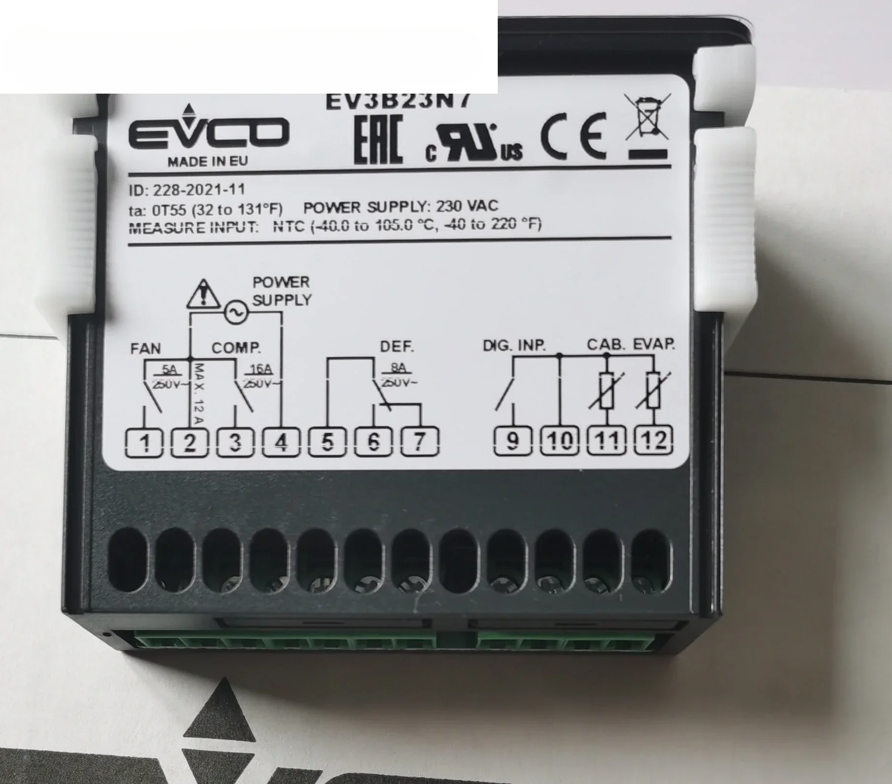 TM103AT,EV3X21N7,FK150/FK201/EVK201/EVKB21N7,EVK401N7 EVCO