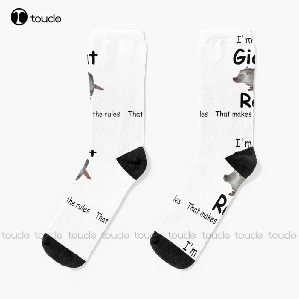

I'M The Giant Rat Rat Movie T Shirt (And Others) Socks Black Socks Women Christmas Gift Custom Unisex Adult Teen Youth Socks