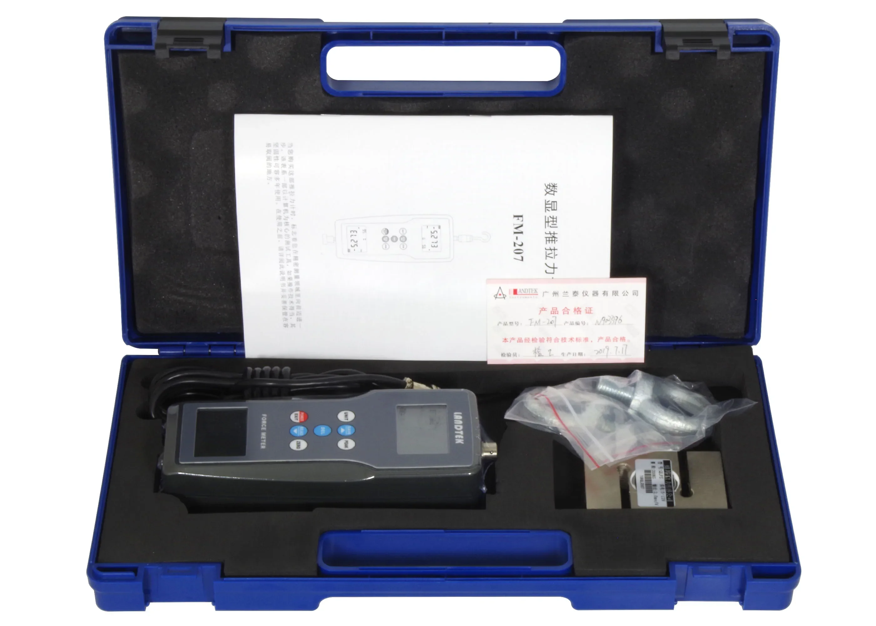 LANDTEK Digital Force Gauge Digital Force Meter FM-207-200K