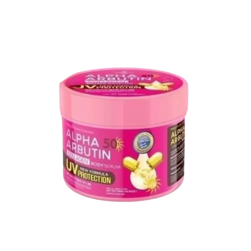 KEM White ning Skin Lightening Brighten Reduce Dark Skin SPF50 UV Proection Alpha Arbutin Collagen Body 500g