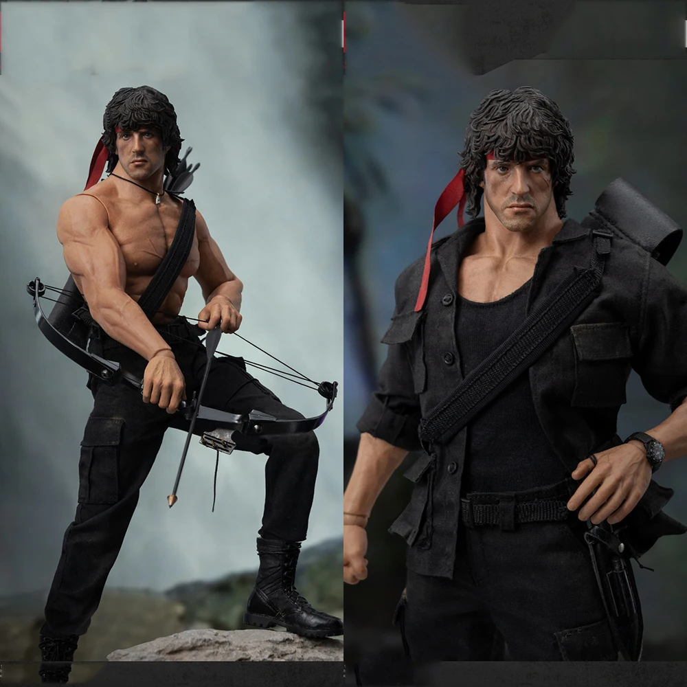 Collectible Threezero 3Z03280W0 1/6 Scale Movie Characters John Rambo Tough Guy Full Set 12