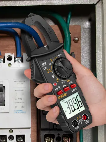 ANENG ST180 AC Current Clamp Meter  Digital 4000 Counts Multimeter Ammeter Voltage Tester Car Amp Hz Capacitance NCV Ohm Tool
