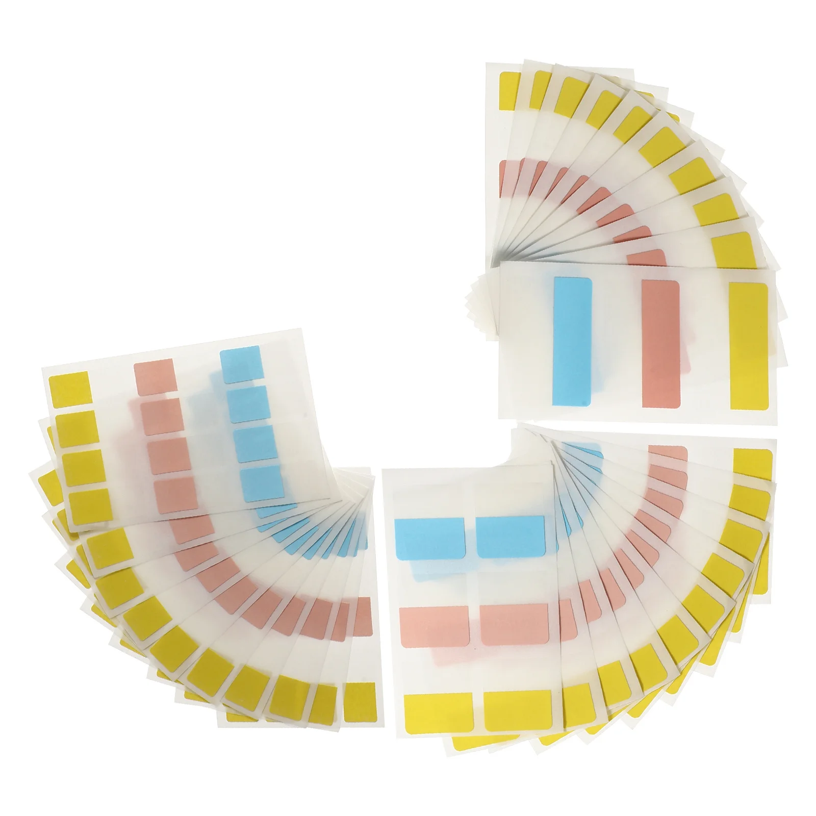 

240Pcs Classification Foldable Self-Adhesive Label Stickers for Office Memo Stickers