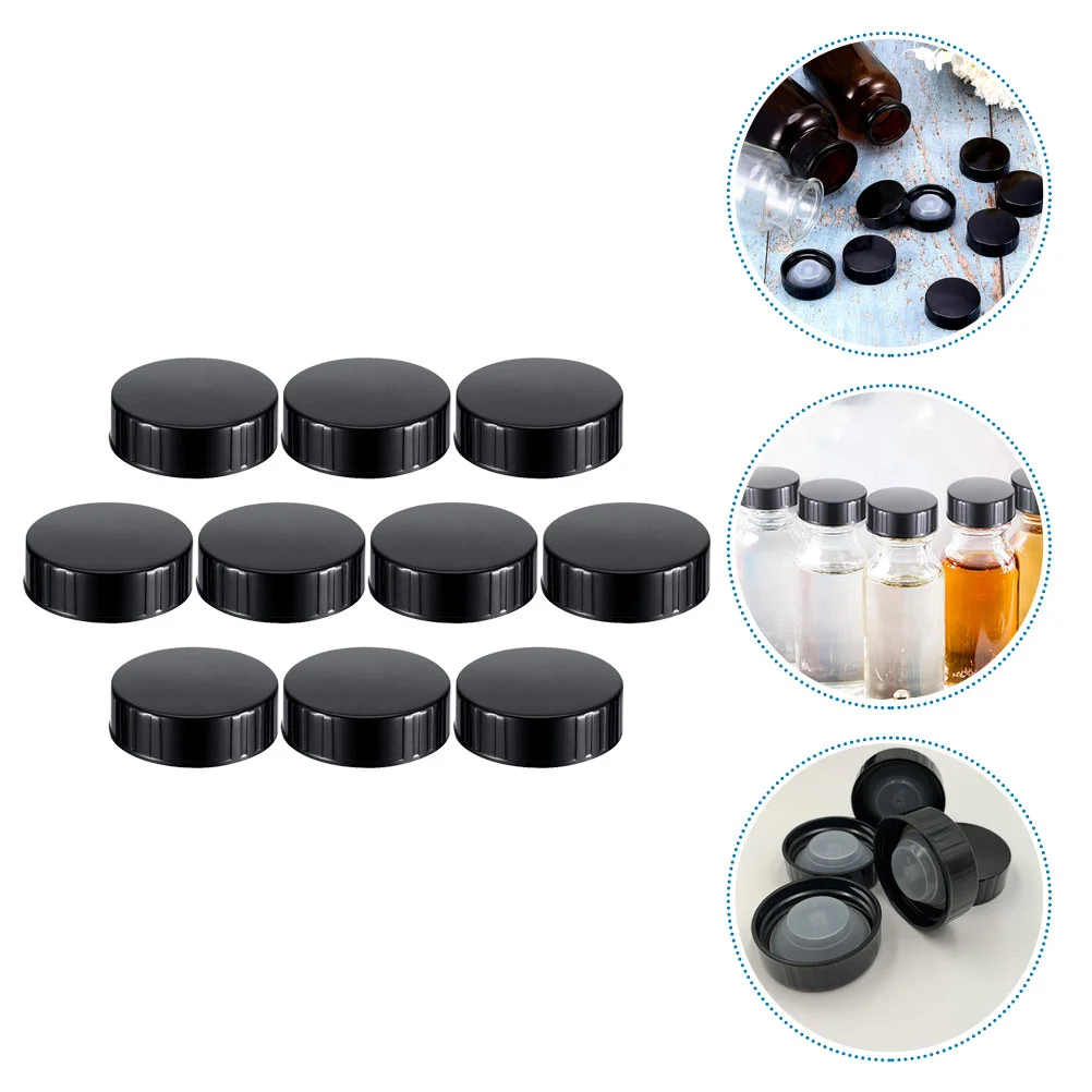 

10 Pcs Bakelite Cover Liner Screw Caps Reusable Bottle Stoppers Jam Jars Lid Plastic Lids Seal Growler Poly Cone