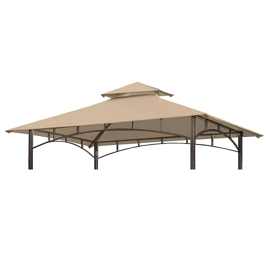 

Gazebo Replacement Canopy Top 5x8 Gazebo Roof Double Tiered Outdoor BBQ Roof Cover Grill Shelter Only Fit for Model LGG001PSTF B