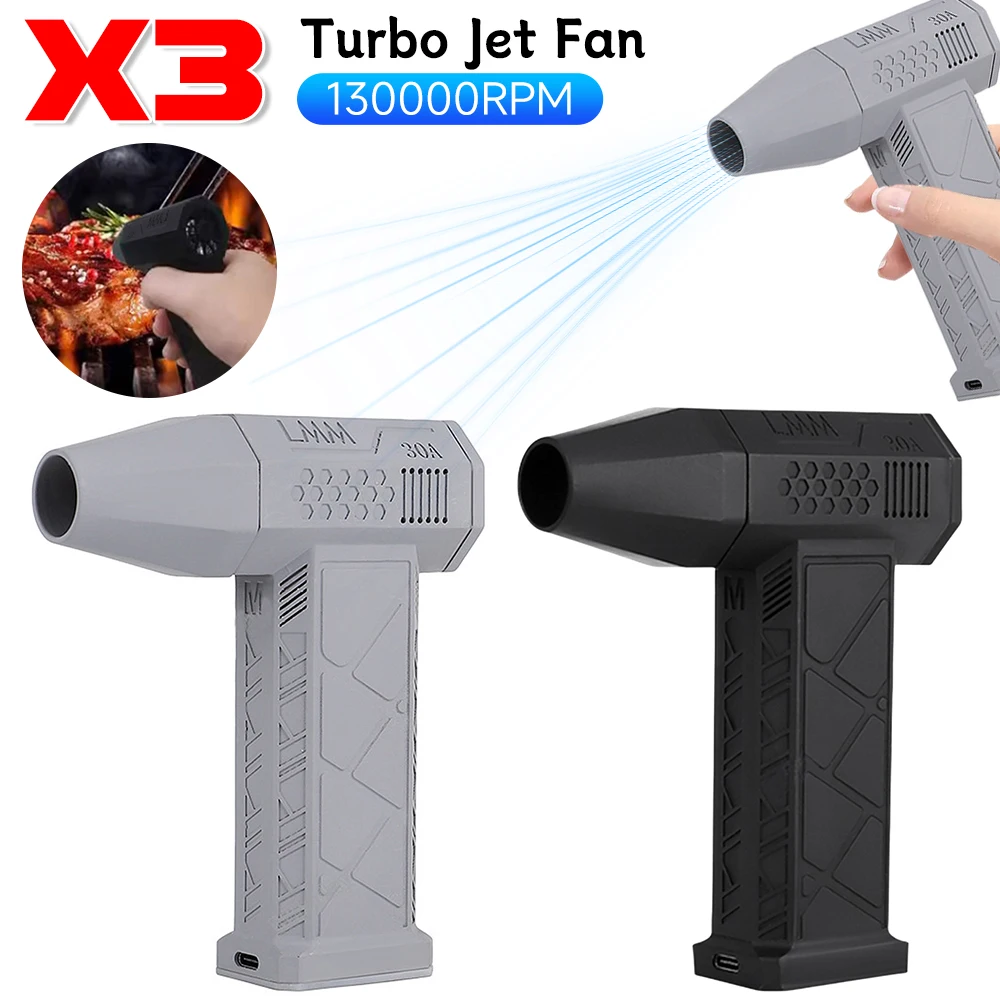 Powerful Turbo Jet Fan Air Blower 130000RPM High Speed Turbo Violent Fan Electric Air Duster Computer Keyboard Cleaning Tool