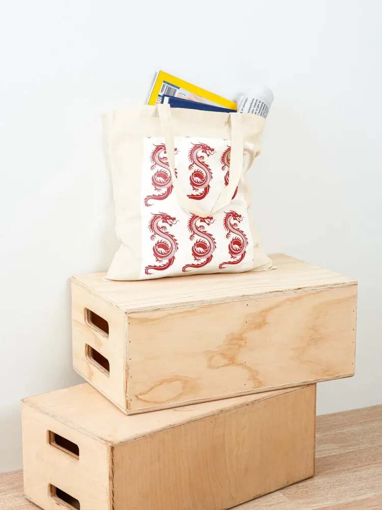 The red dragon Tote Bag shopping bag logo free delivery bags shopper bags Lady bags