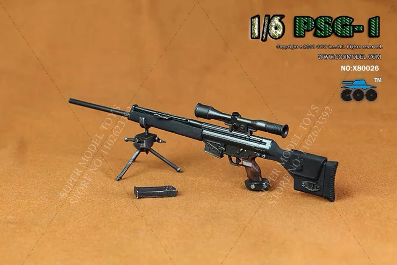 COOMODEL 1/6 مقياس الجندي المشهد ملحق PSG-1 M700PSS الأخضر X80026-28 بندقية قنص ل 12 بوصة عمل نموذج لجسم اللعب #4