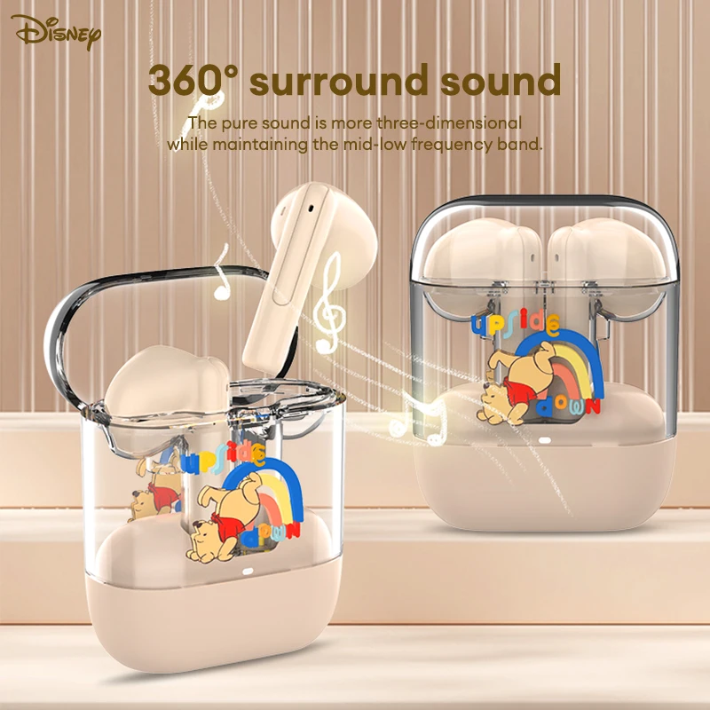 Disney D88-CB Wireless Earphones Bluetooth 5.3 Long Endurance HiFi High Quality Sound Earbuds Noise Reduction Calls Headset New