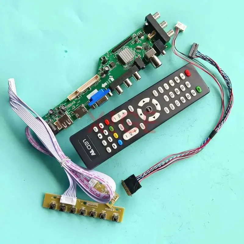 Driver Controller Board For LTN116AT07-301 LTN116AT07-401 40Pin LVDS DVB-C/T Laptop Panel 1366x768 AV/USB/DHMI/VGA 11.6