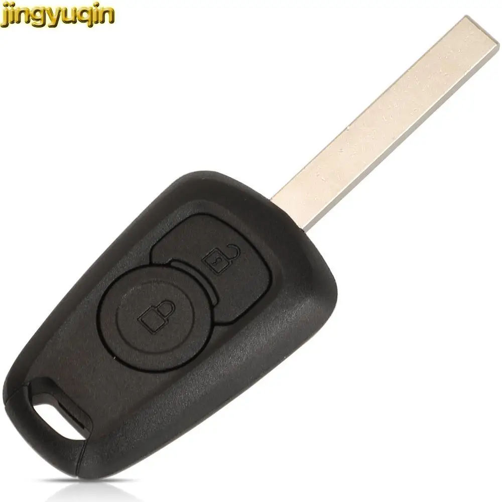 Jingyuqin 5pcs Remote Car Key Fob Shell For Vauxhall Opel Astra K 2015+ 2 Buttons Auto Vehicle Replacement