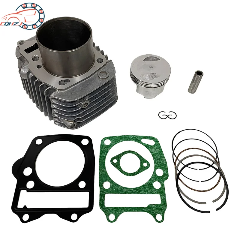 CQHZJ Motorcycle Engine 66mm Bore Cylinder Piston Ring Gasket Set For HONDA W125i WAVE125 KSSG 125CC Engine Accessories