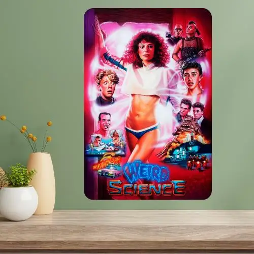 Weird Science Classic Movie Metal Poster Sign