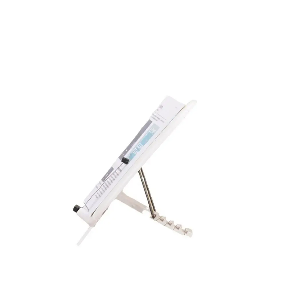 

Подставка Регулируемая подставка для книг для чтения Складная прочная настольная стойка Эргономичные эластичные зажимы для страниц Настольная книжная полка для учебы