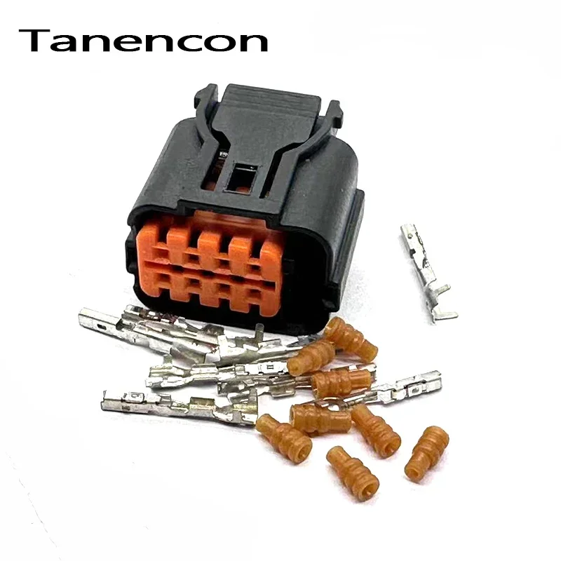 1 Zestaw 8-pinowych samochodowych wodoodpornych złączy wiązki przewodów elektrycznych Wtyczka żeńska radaru przedniego zderzaka do Elantra HP285-08021