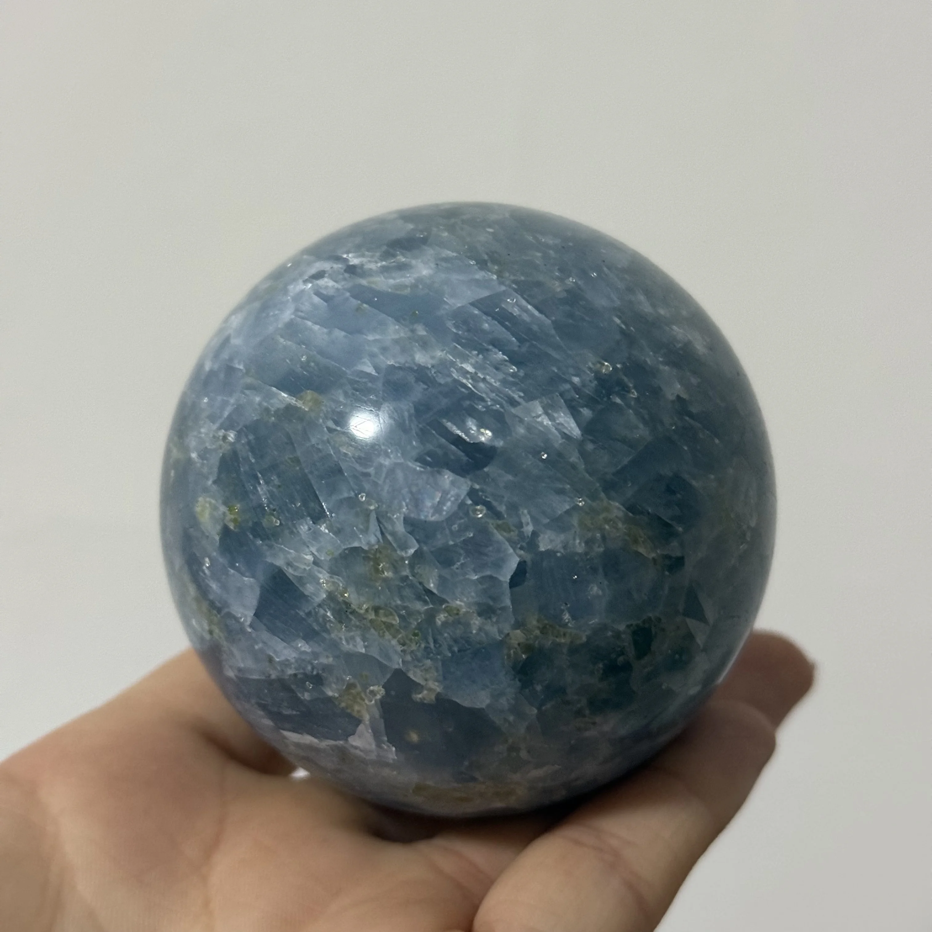 Natural Celestite Crystal Energy Polishing Ball Reiki Healing Meditation Energy Witchcraft Feng Shui Home Decor
