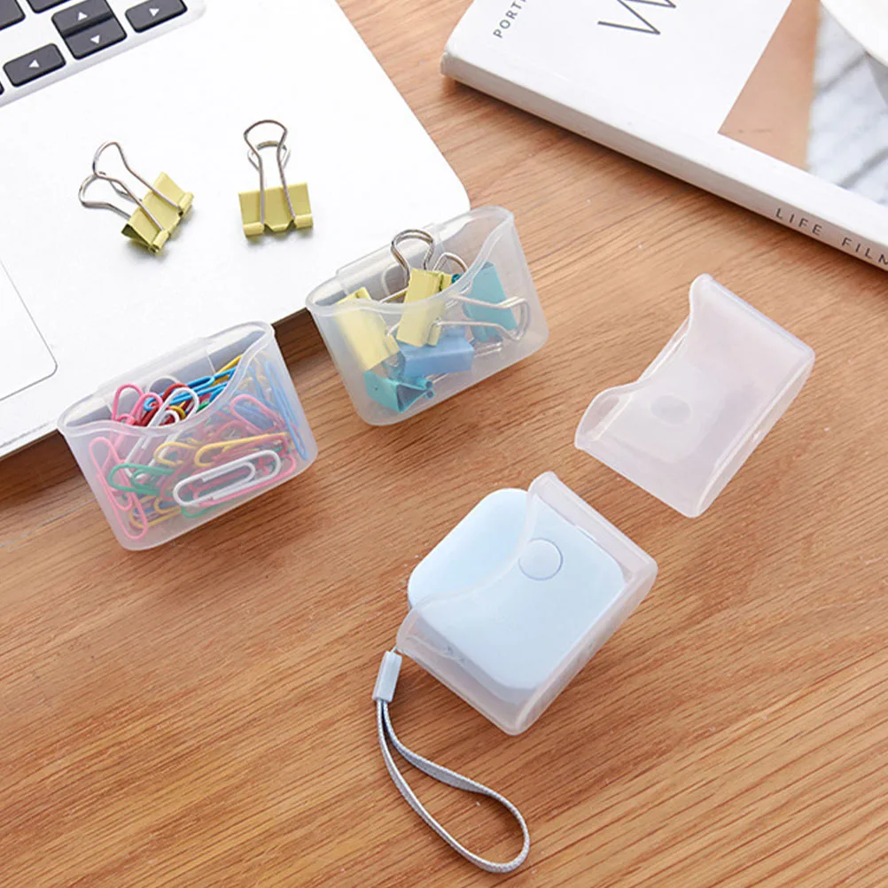 

4pcs Mini Storage Box PP Material Fridge Hanging Seasoning Packet Holder Kitchen Bedroom Office Plastic Case