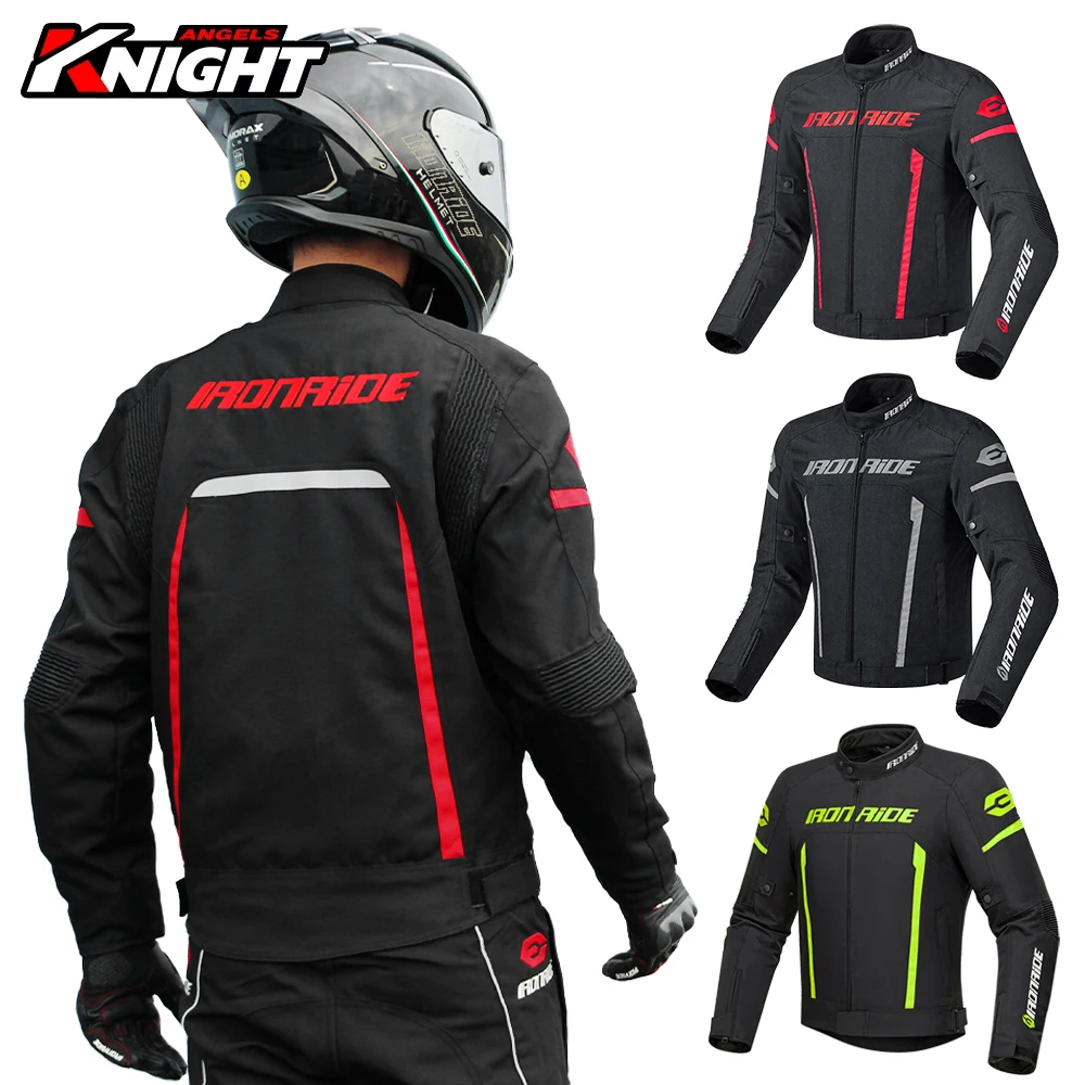 

Men's Motorcycle Jacket Wear-Resistant Anti-Fall Motocross Racing Riding Clothing Motorbike Jacket With 5pcs Protector M-3XL