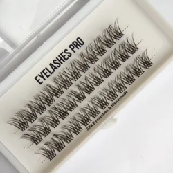 2A  lashes DIY Hand Made Eyelash Extension Segmented Flase Lashes Dramatic Lash Bundles Soft Ribbon Strip Eyelashes Makeup Lashe