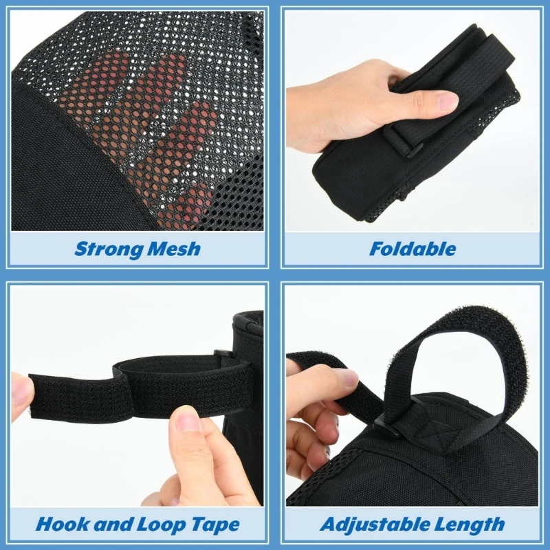Breathable Practice Ball Bag for Tennis and Portable Golf Ball Organizers Bag 4XBB