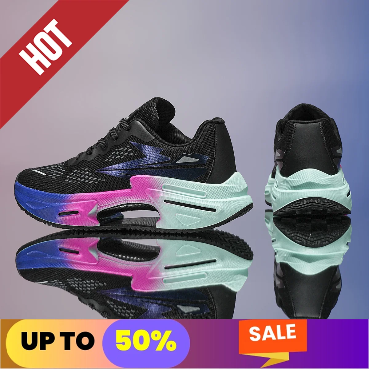 مهنة اللياقة البدنية الاحذية ماراثون الرجال الرياضية حجم كبير 47 48 خفيفة الوزن المرأة مريحة رياضية عدم الانزلاق أحذية رياضية #6