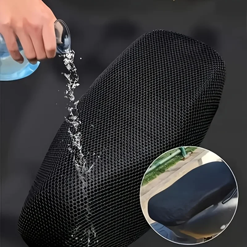 Multi-size Scooter Motorcycle Seat Cover Thick Breathable Mesh Sun Cushion All Season Universal Electric Vehicle Seat Protector