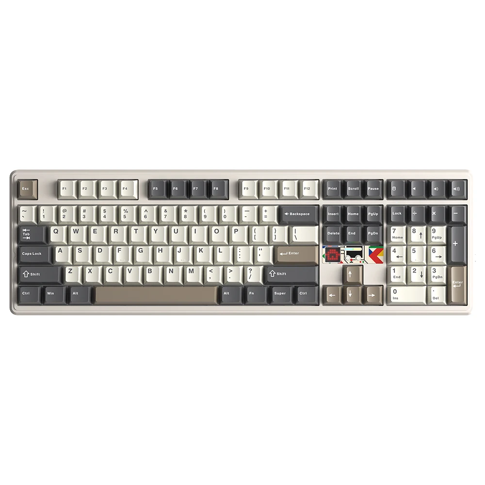 AULA F108 PRO V2 Mechanical Keyboard Tri-Model Custom 100% Layout RGB Backlight Wireless BT Hifi Switch Gaming Keyboard for PC