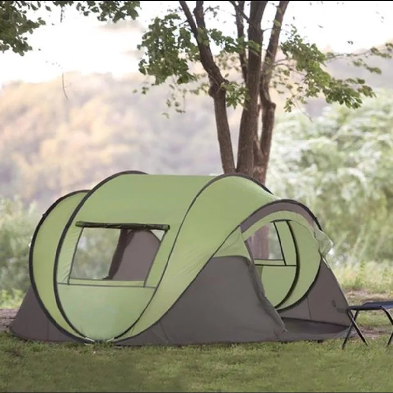 3-4Persons Pop Up Automatic Tent Large Space Waterproof Windproof Quick Open Fast Throw Outdoor Camping Tourist Park палатка