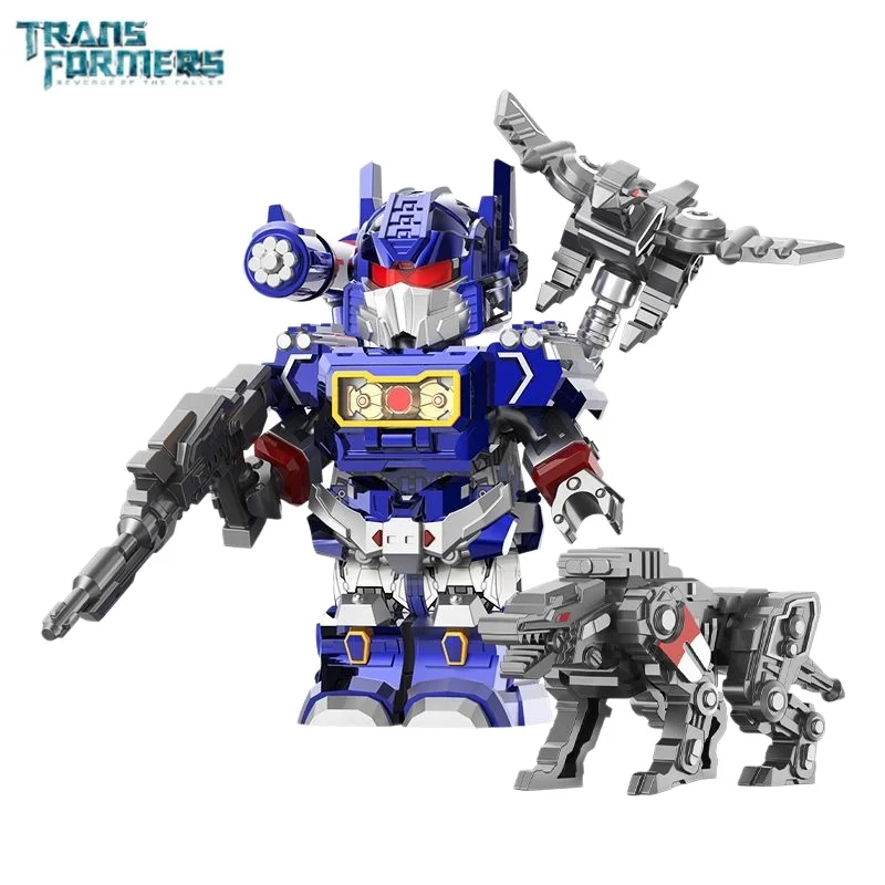 Transformers Soundwave Building Blocks MOC Small Grain Optimus Prime Megatron Assembly Toy Bumblebee Model Desktop Ornament Gift