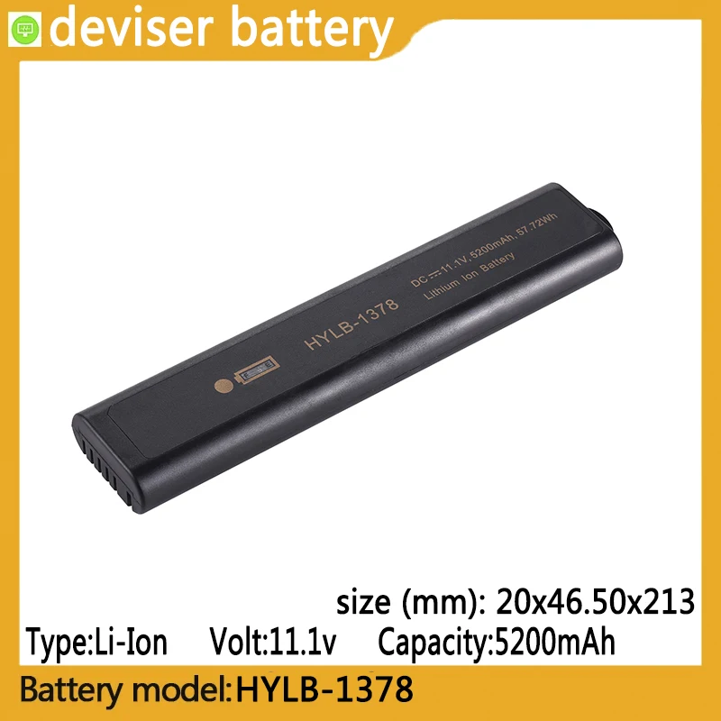 

HYLB-1378 Cpacity5200mAh. 11.1V li-ion battery, suitable for Et AETeP AT240 ，E8600A，E8000A，E8400A Antenna feeder