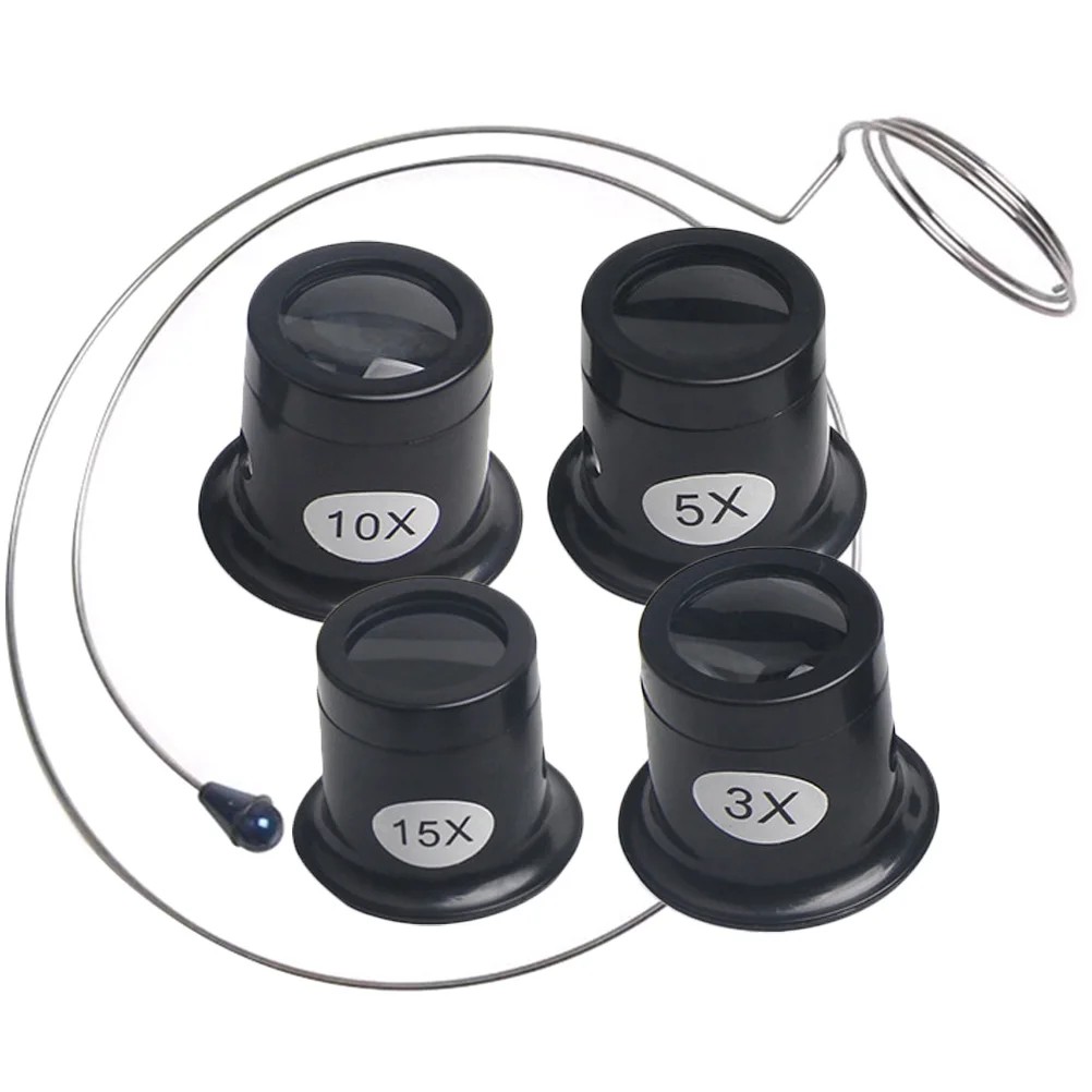 

1 set Eye Clip Magnifier Portable Jewelers Loupe Watch Repair Tool Magnifying Glasses Headband For Jewelry Industrial Use