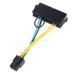 24Pin to 6Pin Power Supply Cable Cord 24p to 6p 18AWG Wire for Lenovo for DELL for Acer 3050 6 PIN Motherboard Adapter Cable