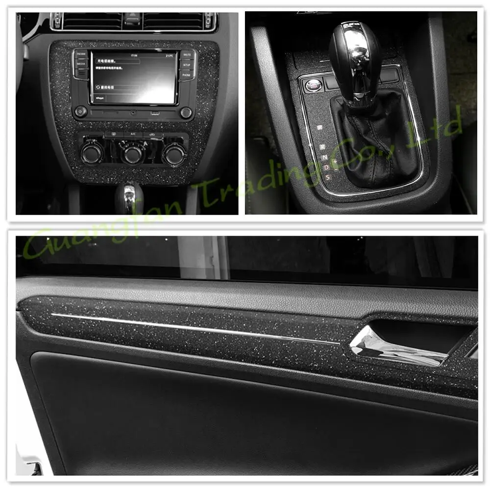 For Volkswagen JETTA 2015-2018 Car-style Interior Center Panel Dark Flash Stars Point Diamond Shine Color Change Sticker Decals view 4