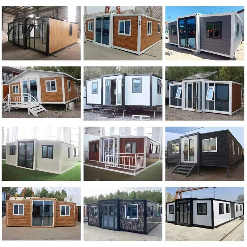 Movable Folding Modular Homes Prefab Cabin  House Containers for Backyard Granny House Setups