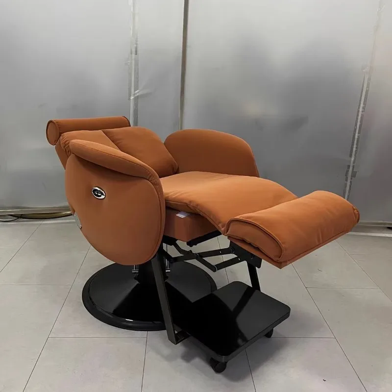 Hair salon chair Electric reclining physiotherapy Haircut beauty salon Lifting oil head Cutting