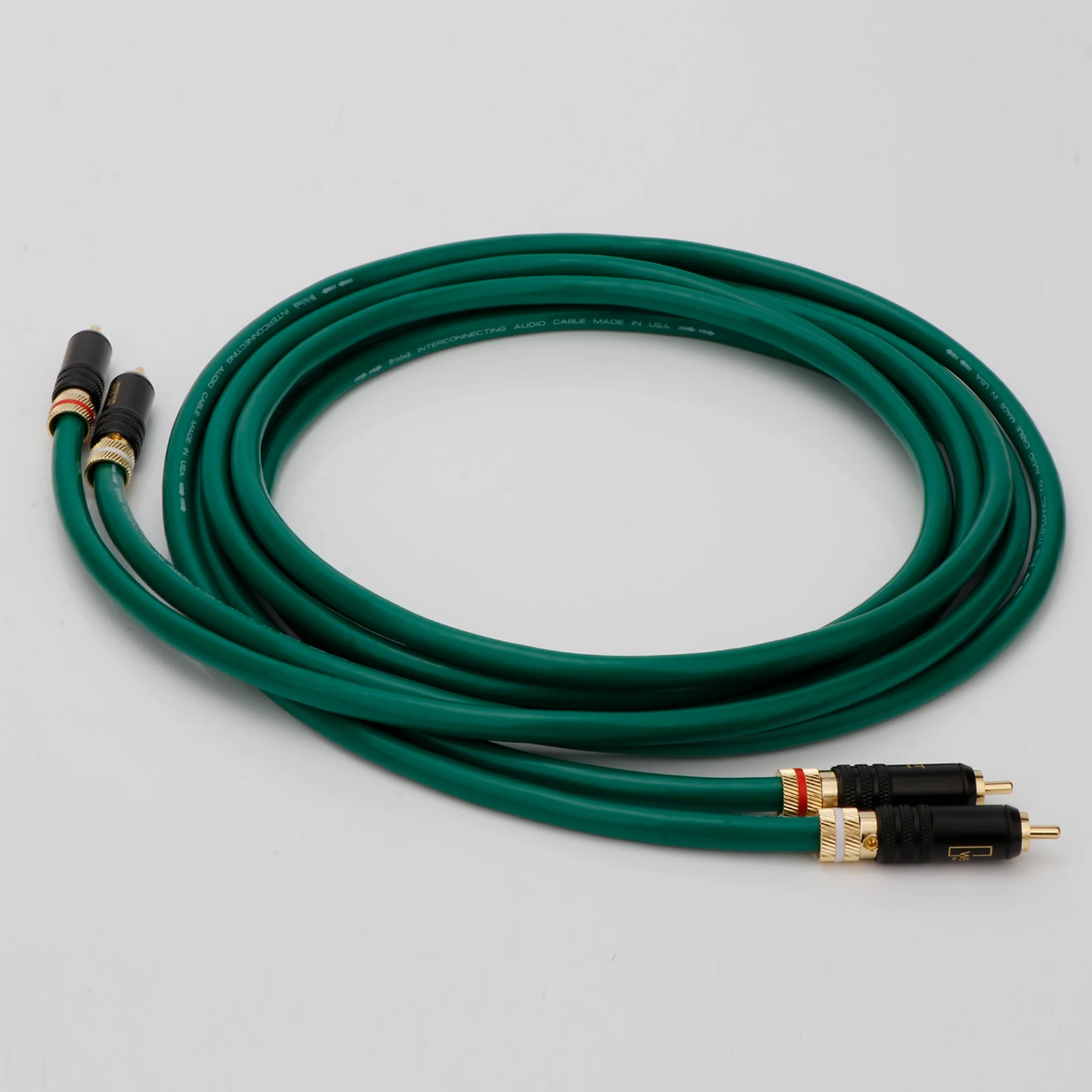 MCINTOSH 2328 Audiophile WBT 0144 RCA إلى RCA كابل الصوت 7N OCC 4-core مع كابل RCA للحماية لمضخم مشغل الأقراص المضغوطة