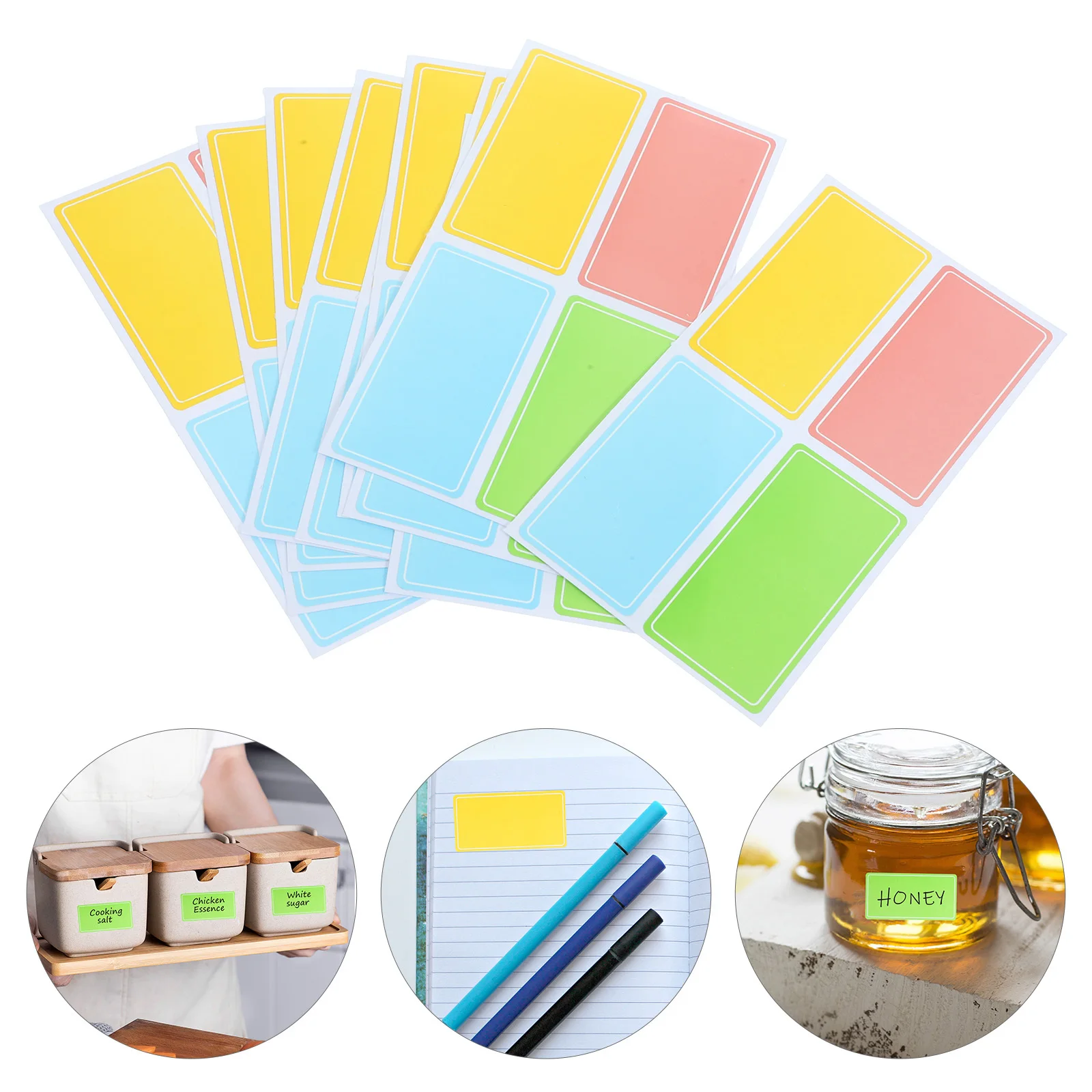 

120Pcs Colorful Label Stickers for Sorting and Naming Blank Sticky Tabs Self-Adhesive Non Residue Labels for Home Office School