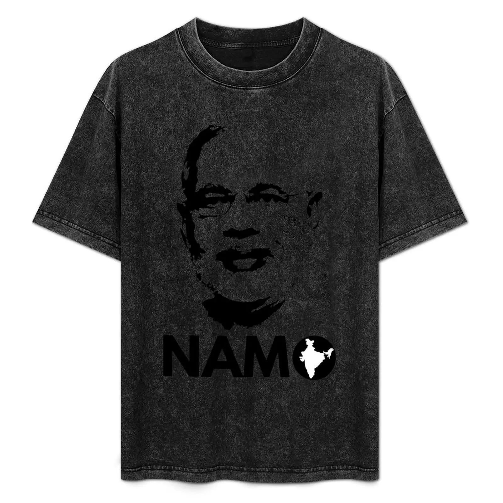 

Narendra Modi Face Namo Again 2019 India BJP T-Shirt Urban Style Casual Short Sleeve Top