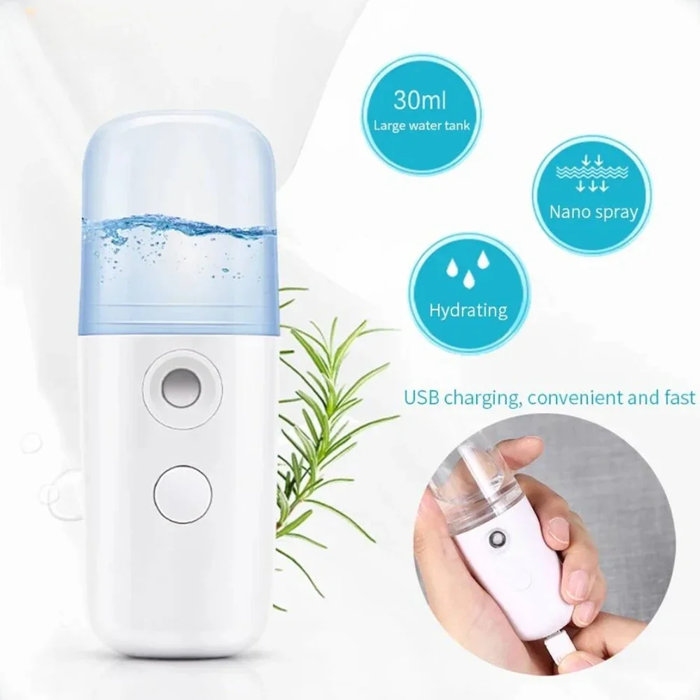 Nano Water Replenisher Spray Beauty Humidification Oxygen Injection Instrument Portable Small Face Steaming Household Cold Spray