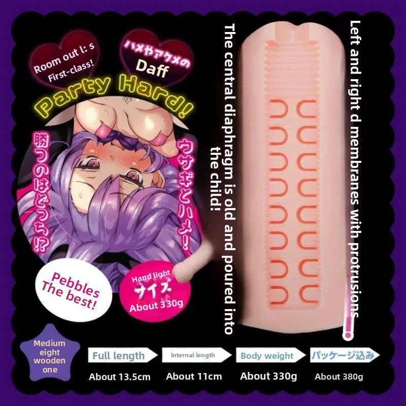 Giappone Coolp Anime Masturbatore maschile Gioco lento Giocattolo del sesso vergine per gli uomini Masturbazione realistica della bambola del sesso del culo della fica 	 Forniture per adulti