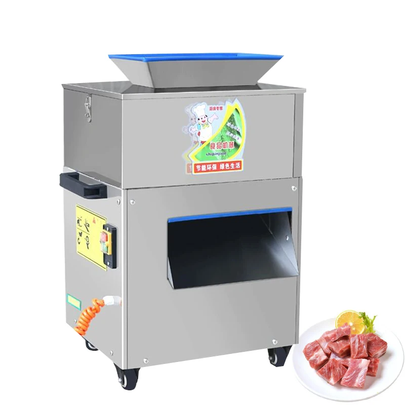 

Meat Slicer Meat Strip Cutter Machine Industrial Meat Grinder Machine Frozen Meat Fish Duck Cubes Cutting machine