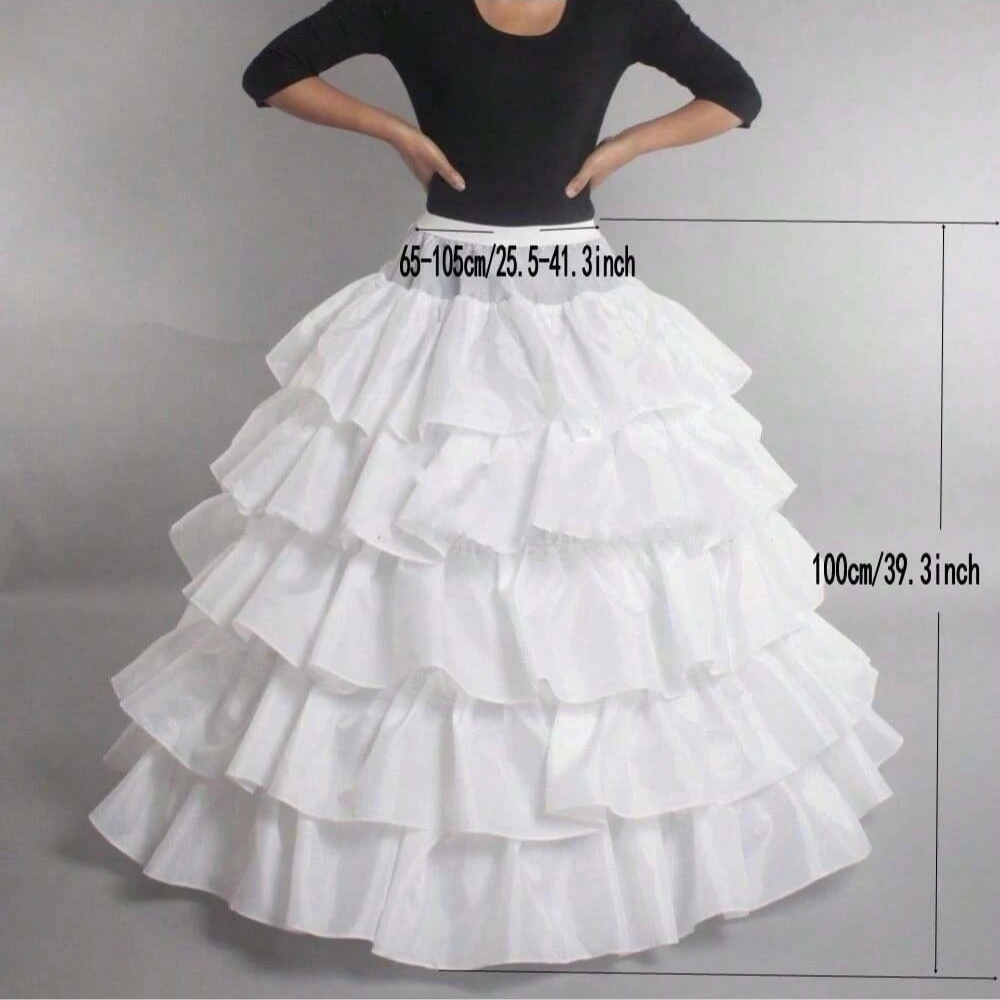 Ballkleid Braut Slip Hoop Rock Hochzeit Petticoat Unterrock Krinoline – Detail 12