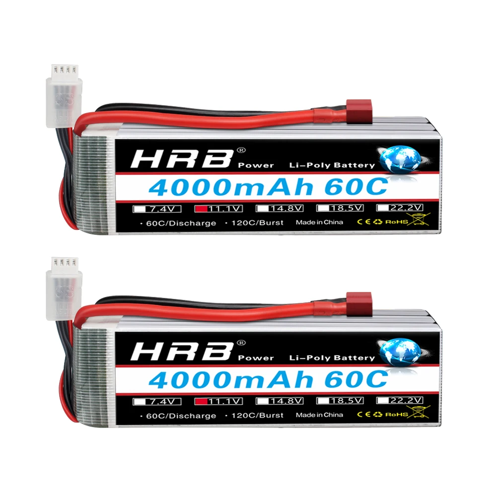 HRB 3S 4000mah Lipo Batterie 11,1V 4000mah RC Batterie 60C Mit XT60 Stecker für RC Auto Lkw Monster RC Flugzeug FPV Drone Boot