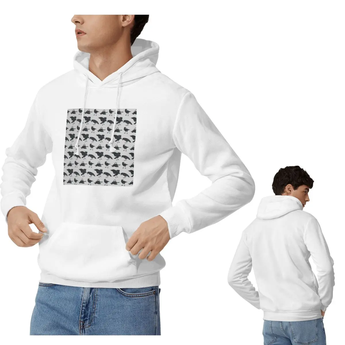 قتل الغربان هوديس الرجال النساء عارضة البلوز البلوز أزياء طويلة الأكمام الملابس الخريف الشتاء #1