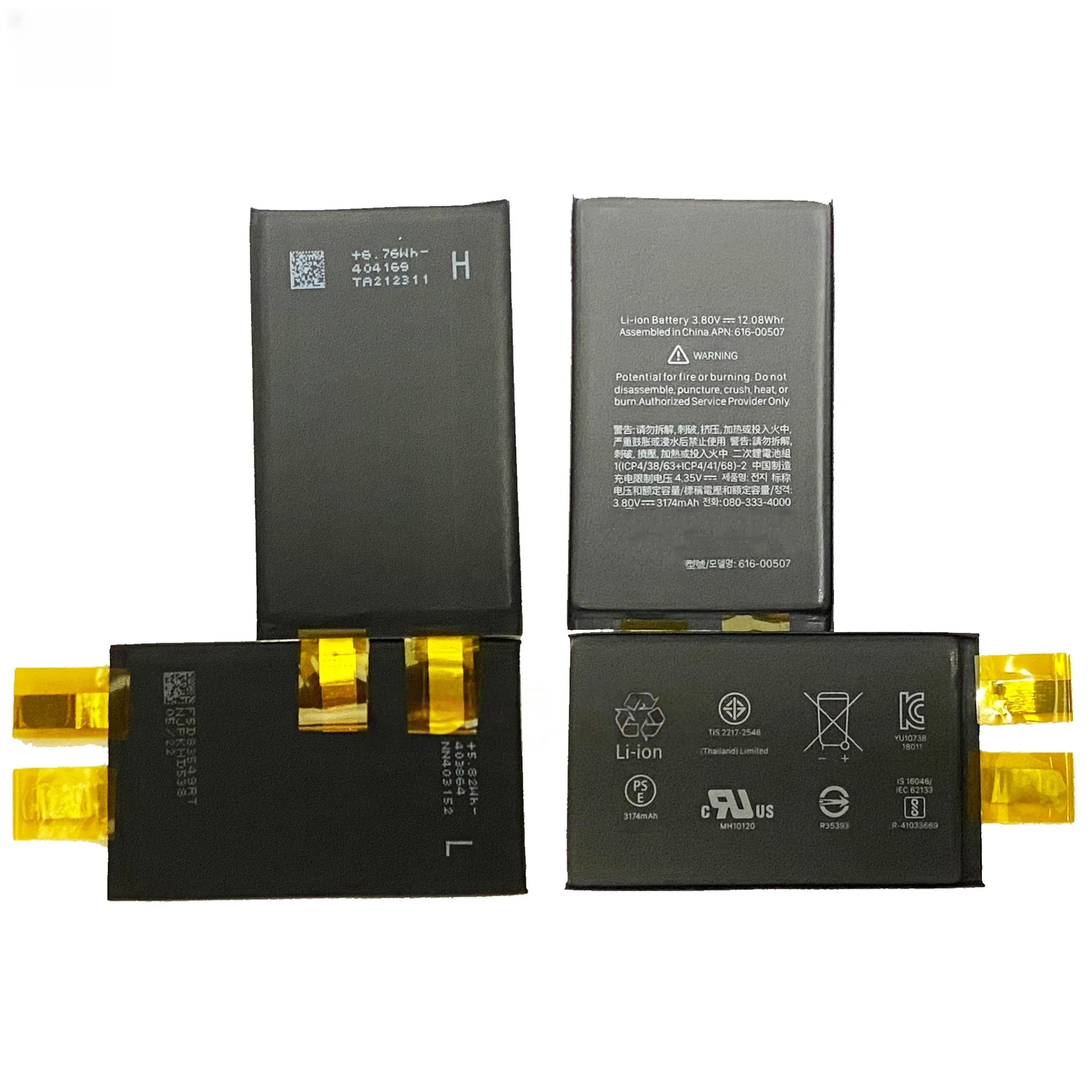 For Iphone XS Max 3174mAh Mobile Phone Battery for Apple A1921 A2101 A2102 A2104 High-quality 100% Healthy Lithium Battery