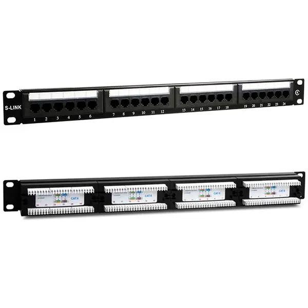 S-LINK SL-F624 24 PCS UTP CAT6 PATCH PANEL